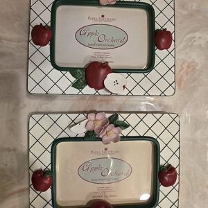 Apple Orchard Hand-Painted Photo Frame by - Red & Green
